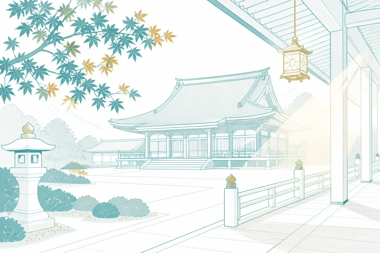 京都の寺院の静かな境内のイメージ