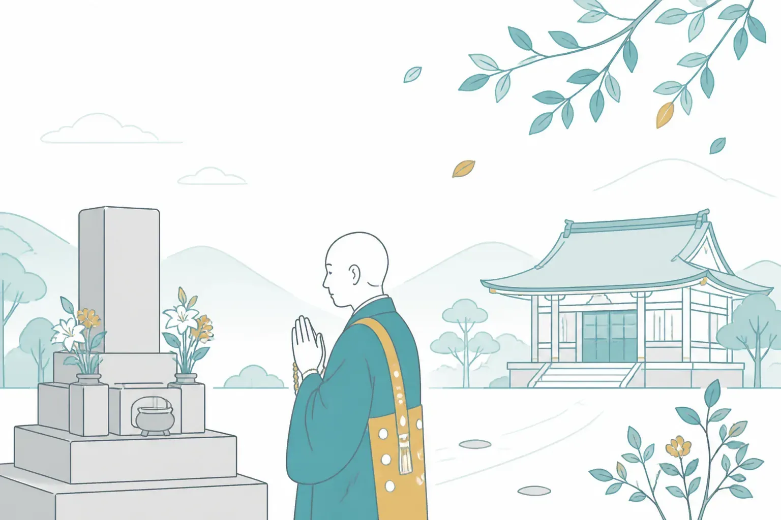 墓じまいを終えた穏やかなイメージ