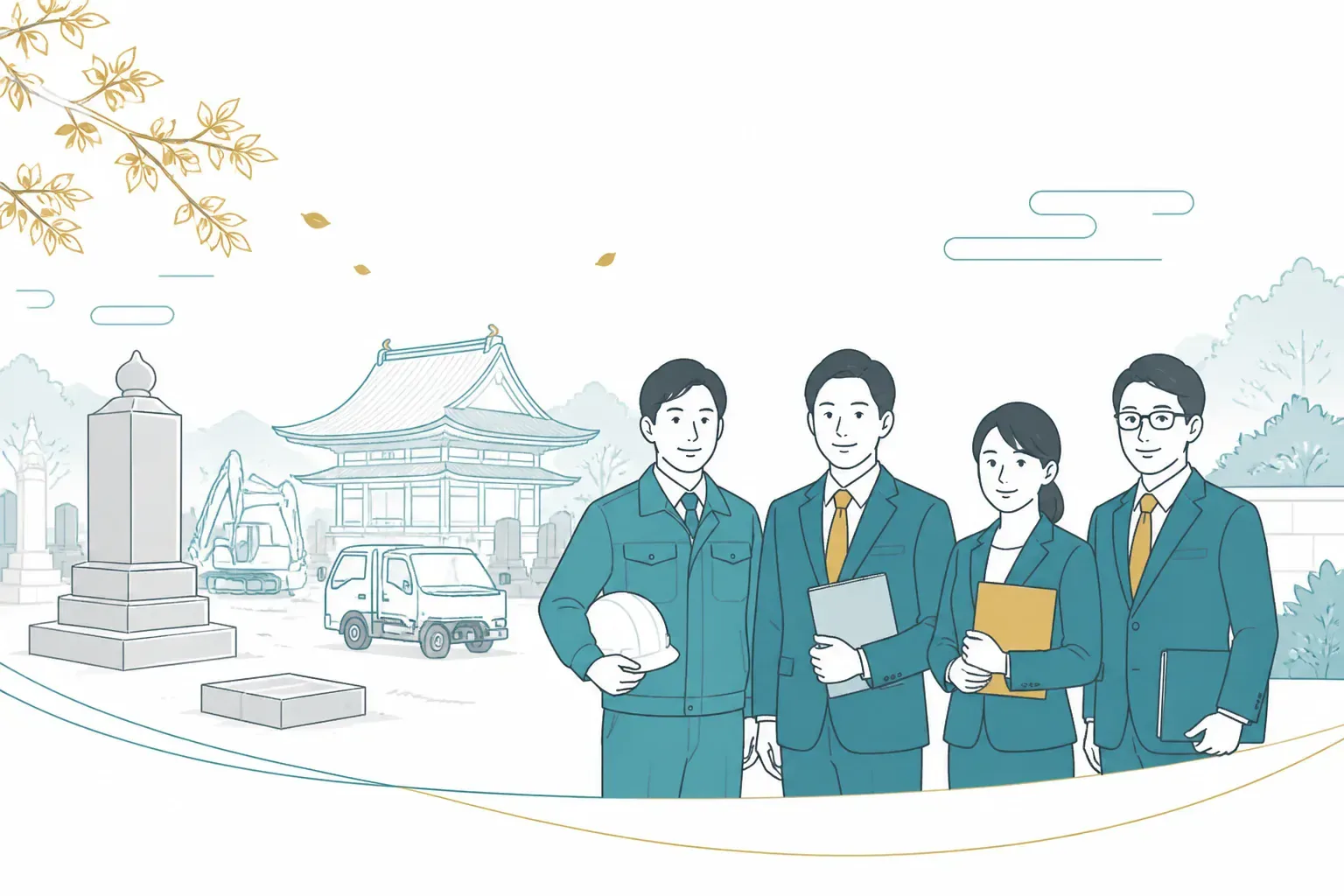 墓じまい業者に相談するイメージ