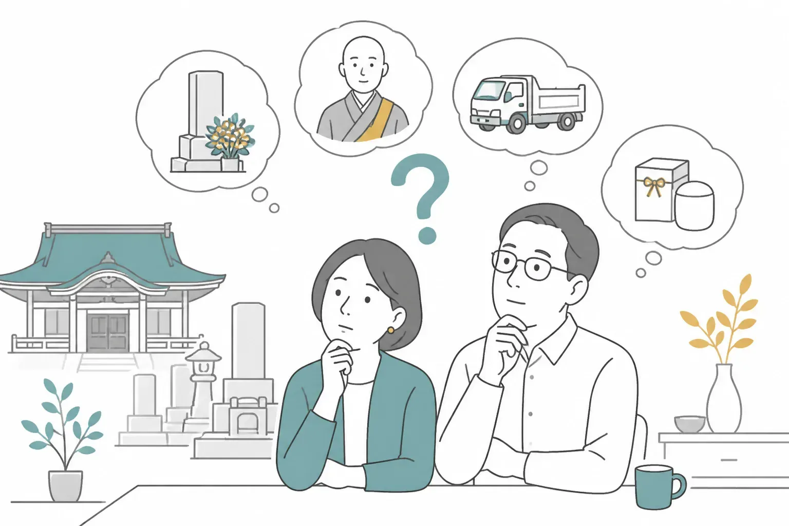 よくある質問が解決した安心感のイメージ