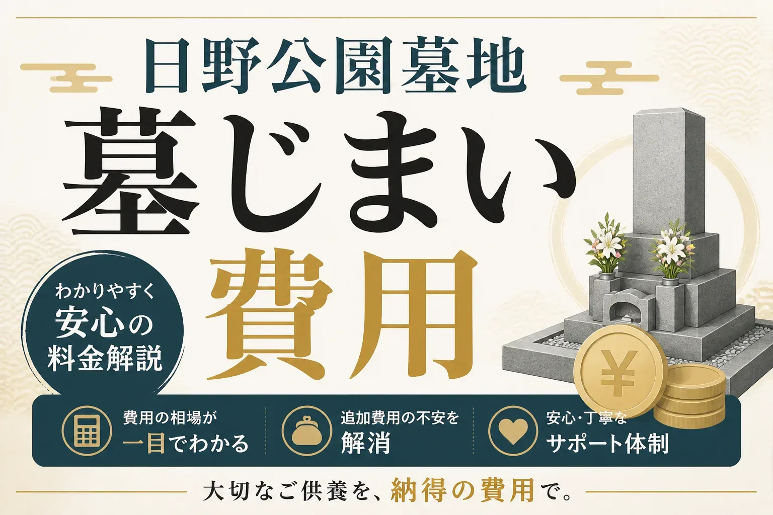 横浜市営日野公園墓地の墓じまい費用はいくら？相場・手順・改葬先までやさしく解説