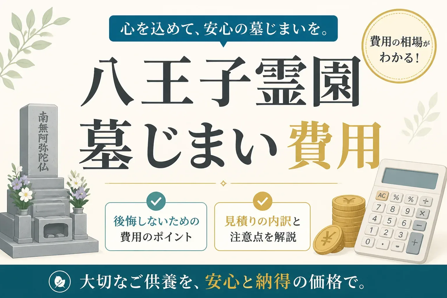 都立八王子霊園の墓じまい費用はいくら？施設変更制度で安く抑えるコツと手順を解説