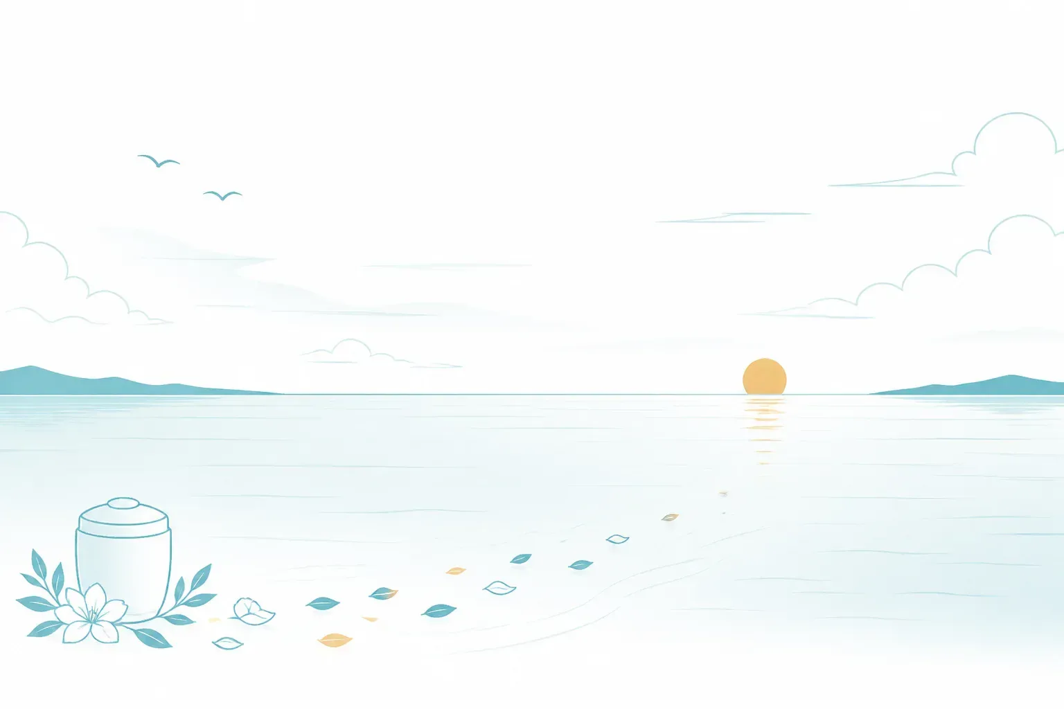 穏やかな海の風景